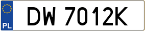 Trailer License Plate